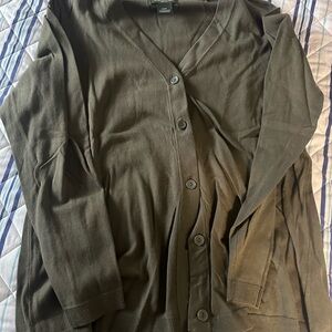 Eddie Bauer Forest Green Knit Sweater